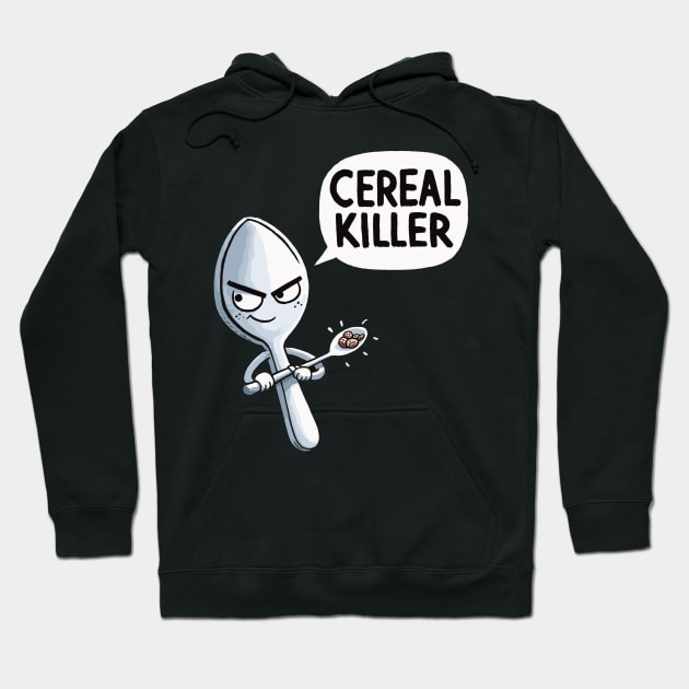 Cereal Killer Spoon Hoodie by DoodleDashDesigns